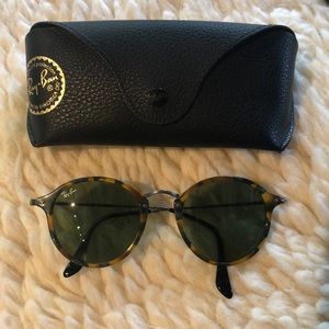 RAY-BAN ROUND FLECK - CLASSIC G-15 + TORTOISE